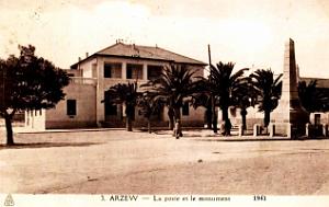 Arzew - Poste et Monument aux Morts- 1941